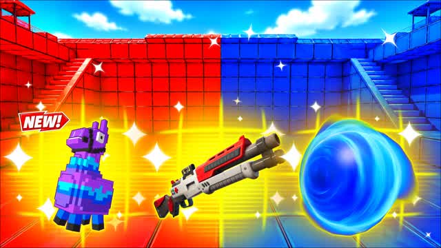 RED VS BLUE ALPINE 🔴🔵 — Fortnite Creative map cover art