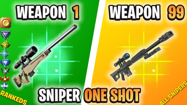 Crazy sniper one shot ⭐gun game⭐ — Fortnite Creative map cover art