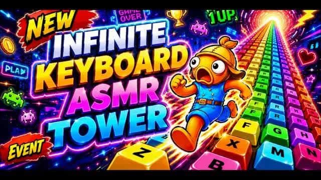 INFINITE KEYBOARD TOWER ASMR — Fortnite Creative map