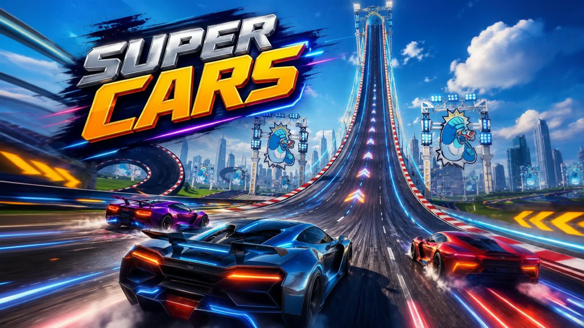 Extreme speed cars — Fortnite Creative map