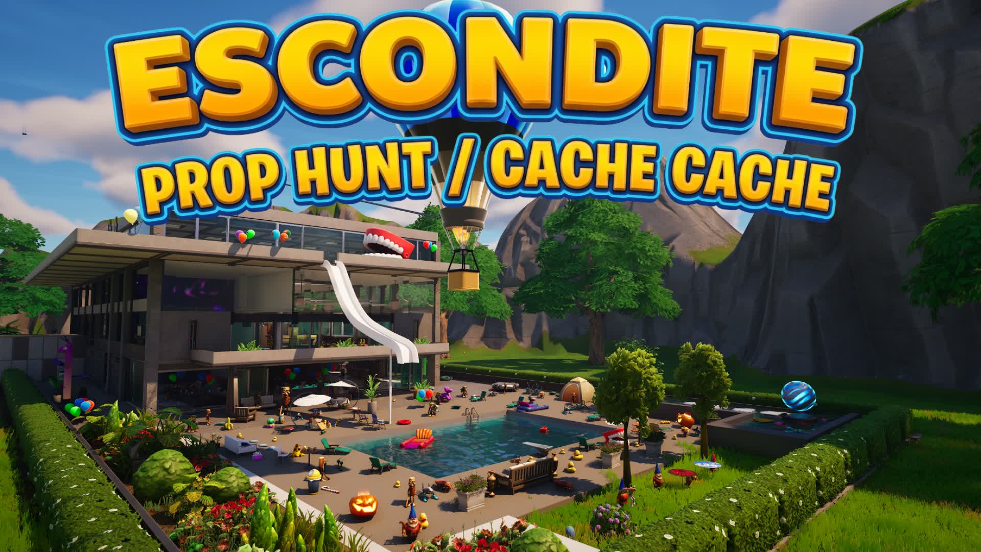 ESCONDITE PROP HUNT / CACHE CACHE — Fortnite Creative map