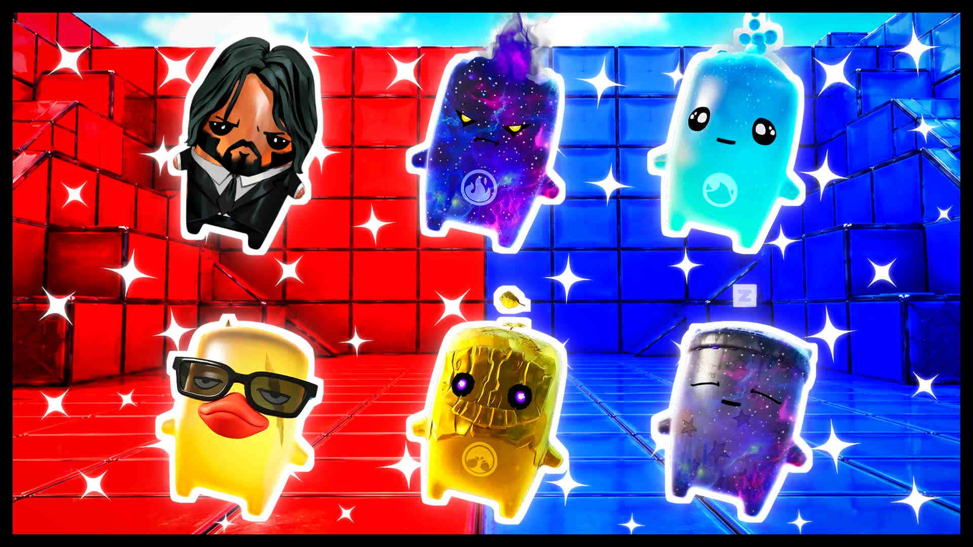 BLUE VS RED STARFALL 🔵🔴 — Fortnite Creative map