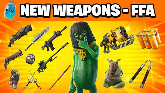 ALL WEAPONS - FFA — Fortnite Creative map cover art
