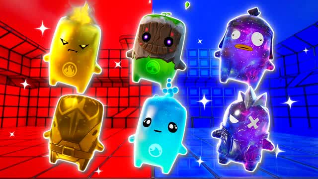 BLUE VS RED BRAVE POINT 🔵🔴 — Fortnite Creative map