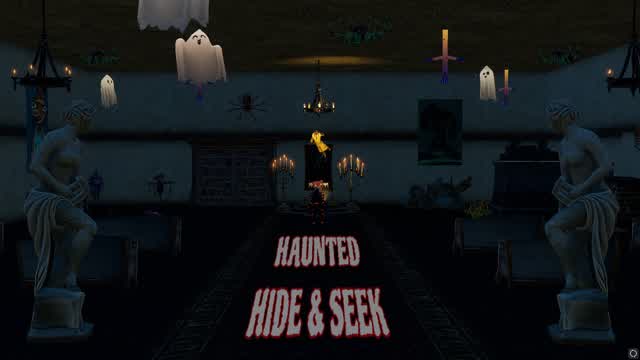 HAUNTED HIDE AND SEEK 🎃(HORROR) — Fortnite Creative map cover art