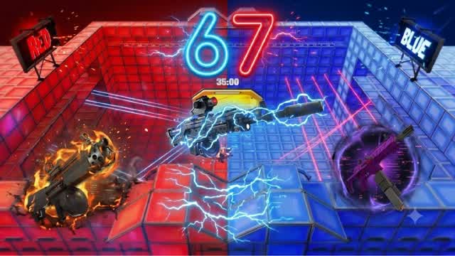 NEW EXTRAORDINARY RED VS BLUE🔴🔵67 — Fortnite Creative map