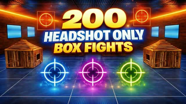 200 HEADSHOT ONLY BOX FIGHTS 🎯 — Fortnite Creative map