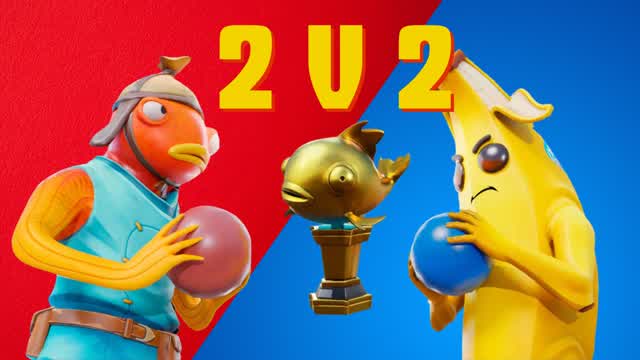 💥🏐2v2 Dodgeball🏐💥 — Fortnite Creative map cover art