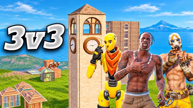 3X3 3V3 3C3 x — Fortnite Creative map