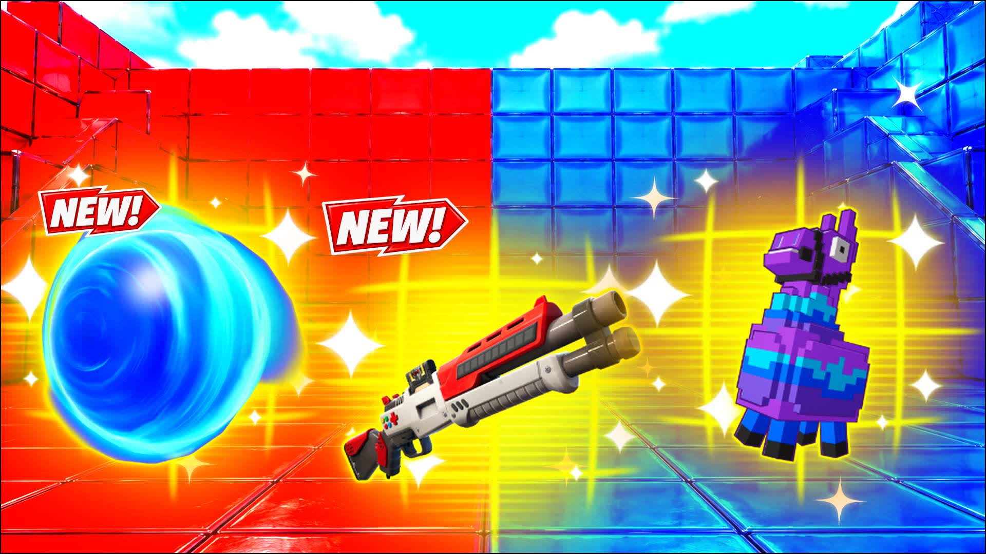 RED VS BLUE NIGHT EMBER 🔴🔵 — Fortnite Creative map