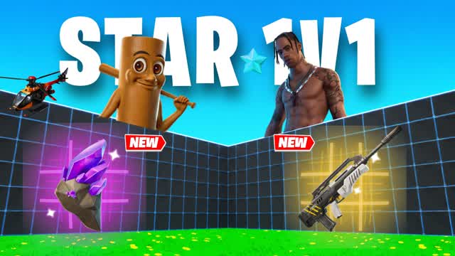 STAR 1V1 FFA - ALL GUNS — Fortnite Creative map cover art