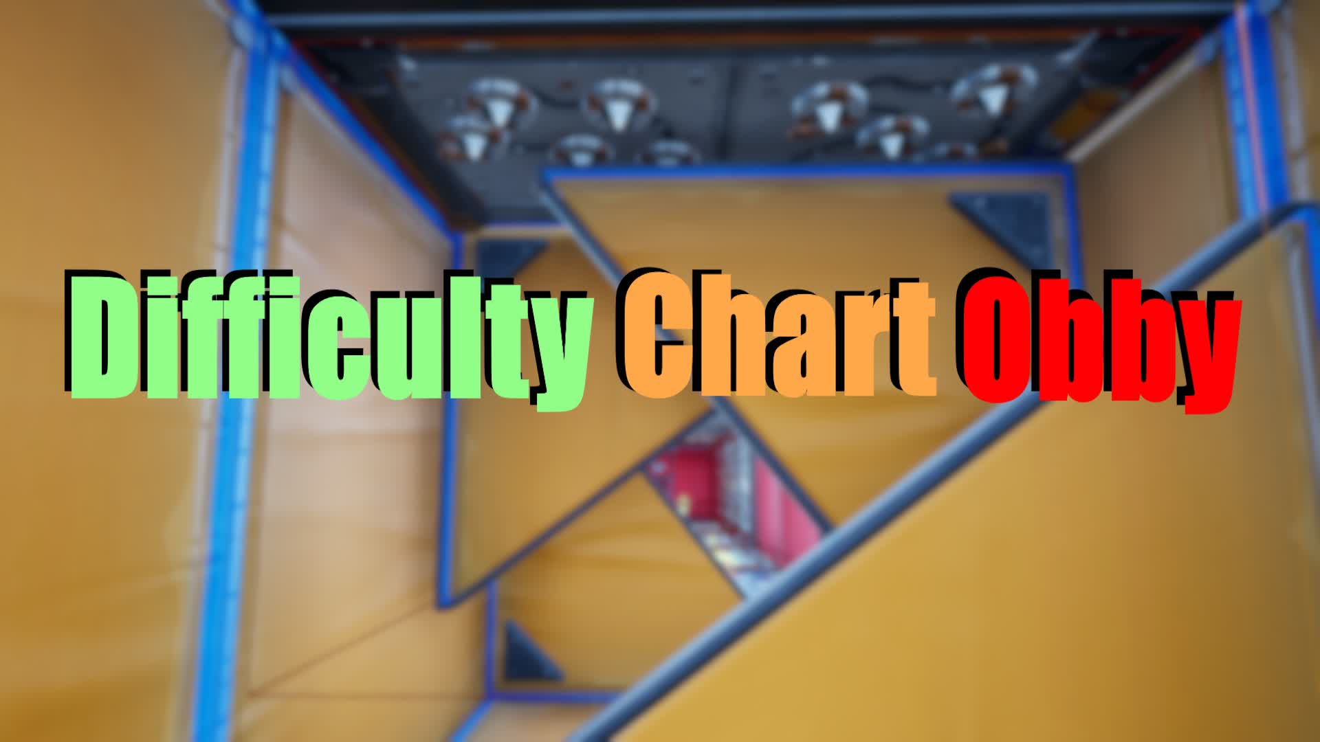 Difficulty Chart Obby — Fortnite Creative map