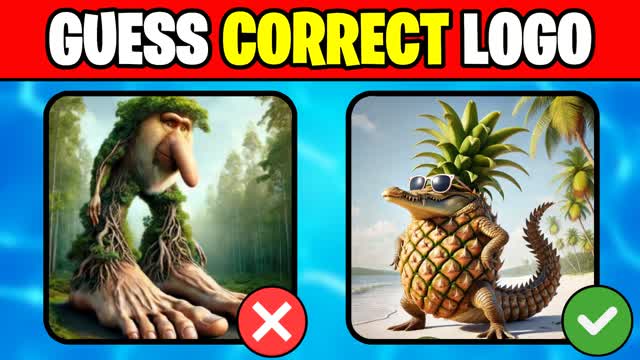 ⭐GUESS THE CORRECT LOGO MINIGAME⭐ — Fortnite Creative map cover art