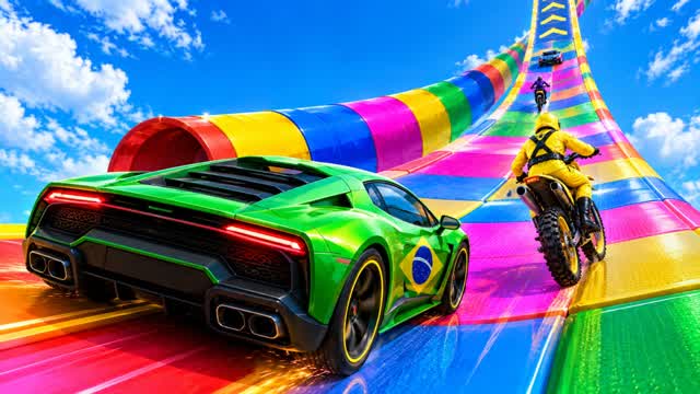Radical  Ramp CAR GAME — Fortnite Creative map