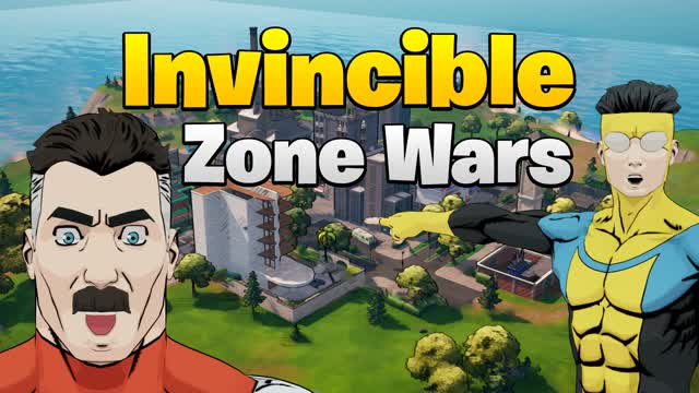 Invincible Zone Wars — Fortnite Creative map cover art