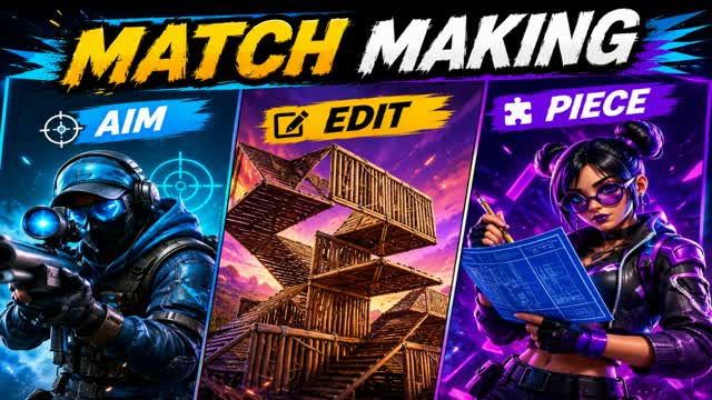 MATCH MAKING🎯 PRACTICE AIM EDIT PIECE — Fortnite Creative map