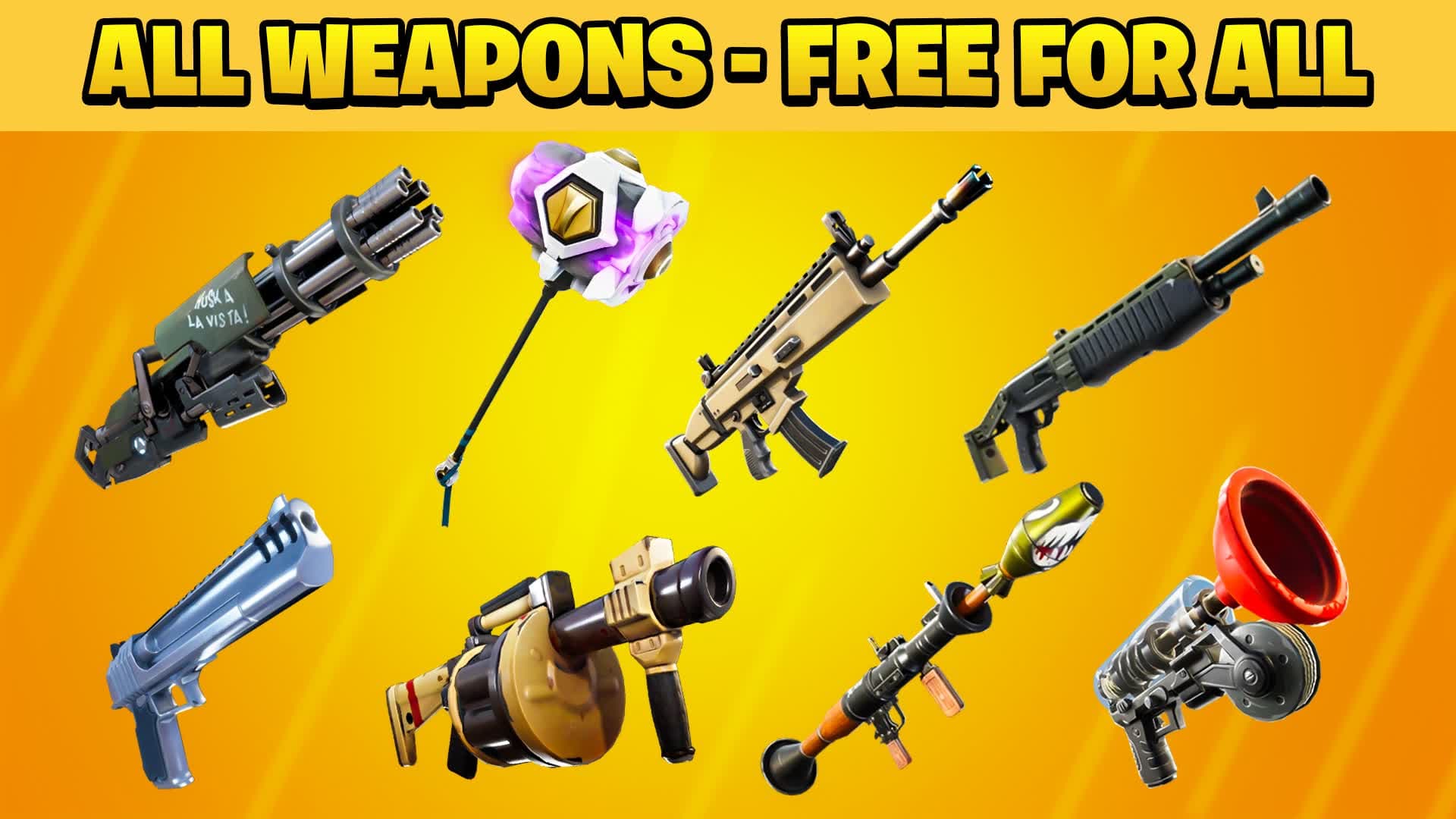 ⭐CRAZY - FREE FOR ALL⭐ — Fortnite Creative map