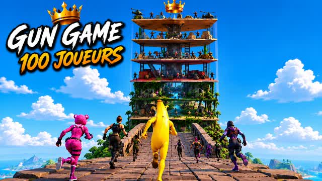 Gun game ascension — Fortnite Creative map