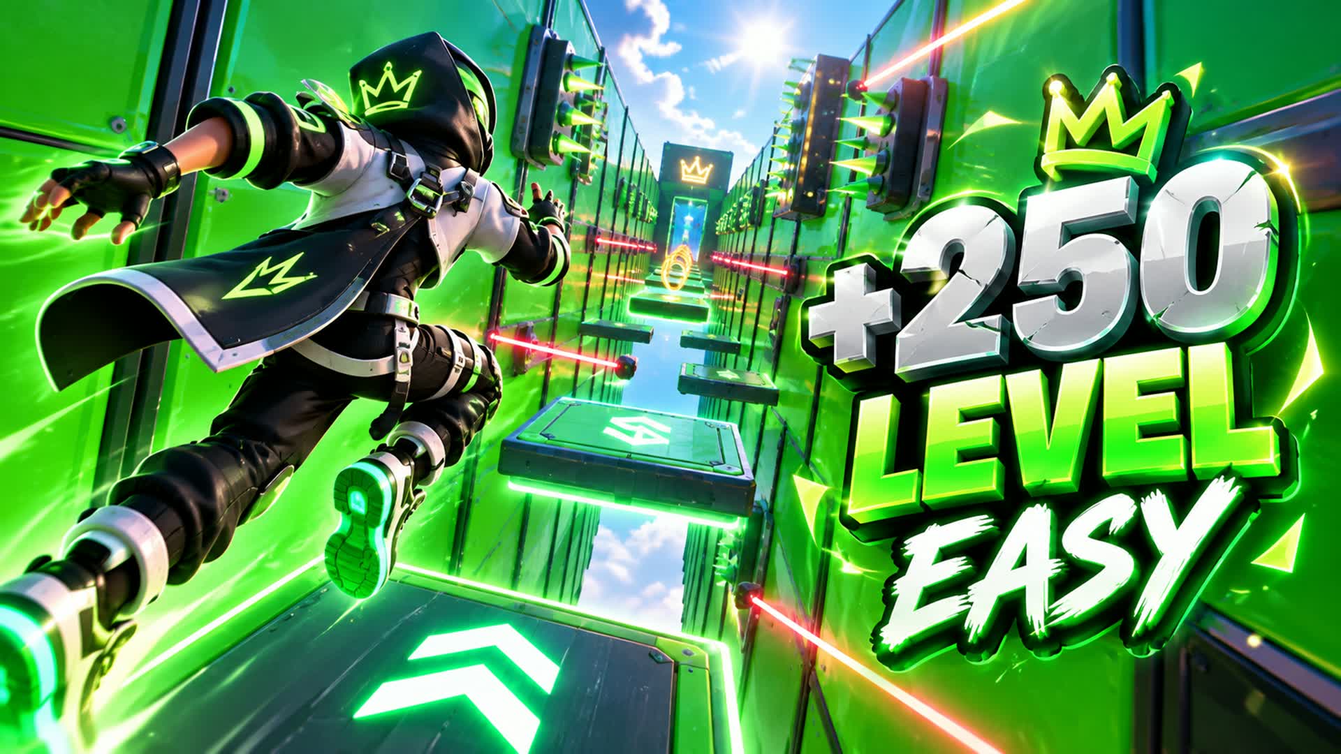 HEKAL +250 LEVEL PARKOUR — Fortnite Creative map