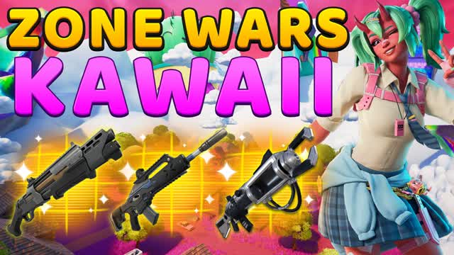 ❤KAWAII ZONE WARS UwU❤ — Fortnite Creative map cover art