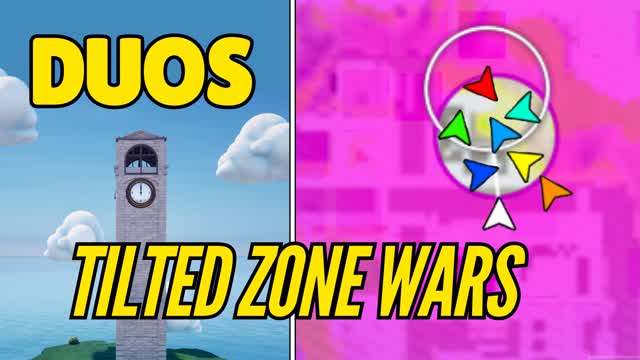 DUO TILTED ZONE WARS🎯 — Fortnite Creative map cover art