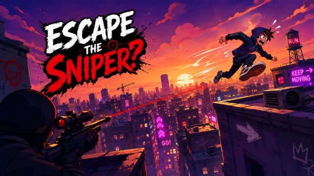 ESCAPE THE SNIPER — Fortnite Creative map cover art
