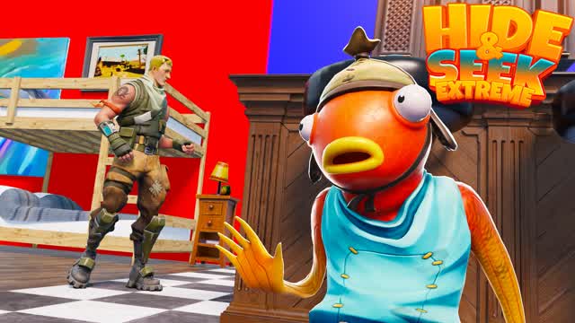 HIDE AND SEEK EXTREME — Fortnite Creative map cover art