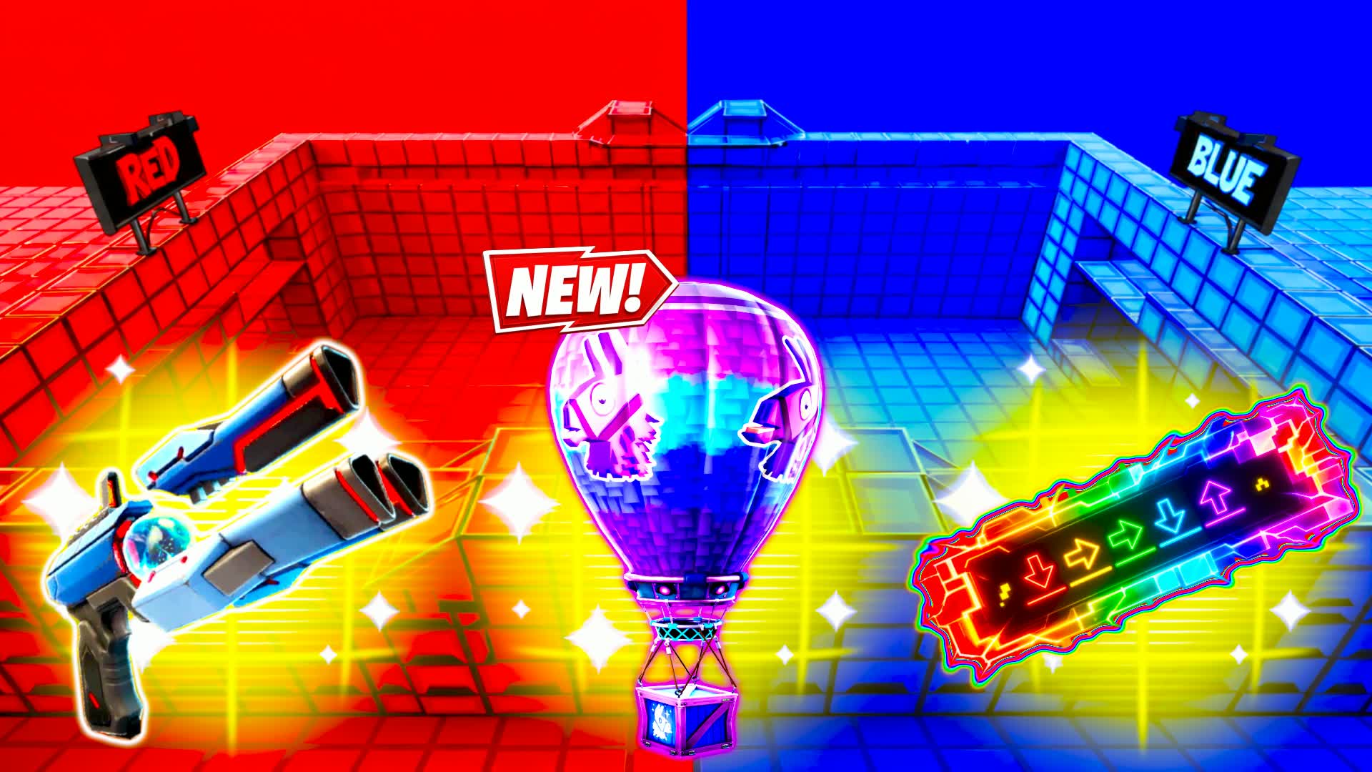 RED VS BLUE INTENSE BATTLE CORE 🔵🔴 — Fortnite Creative map
