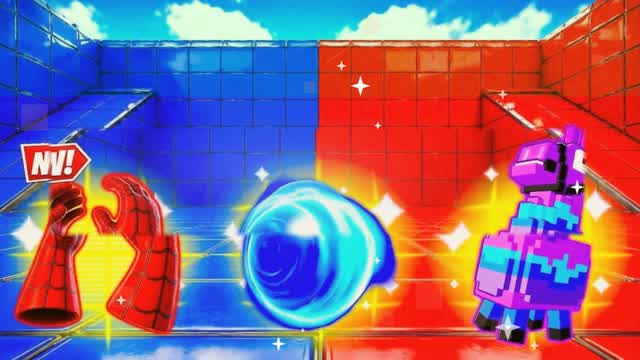 Red vs Blue Hero City 🔴🔵 — Fortnite Creative map