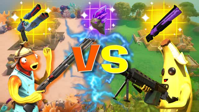 Fishsticks 🐠 VS Peelies 🍌 — Fortnite Creative map