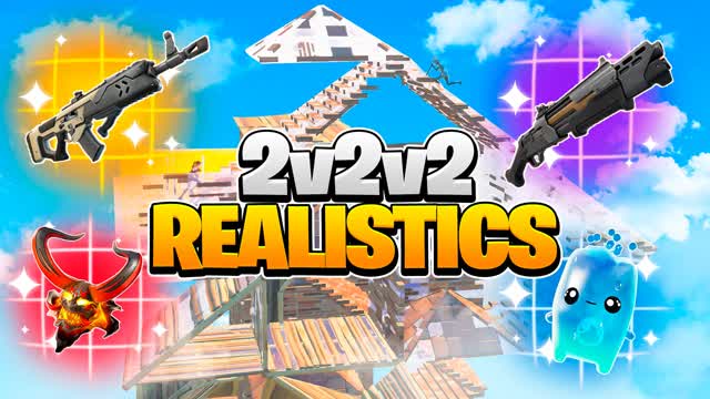 2v2v2 Reload 2v2 Realistics — Fortnite Creative map cover art