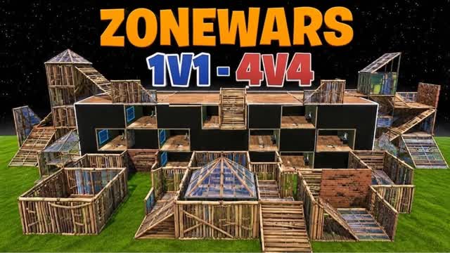 ZoneWars 1v1/2v2/3v3/4v4 — Fortnite Creative map