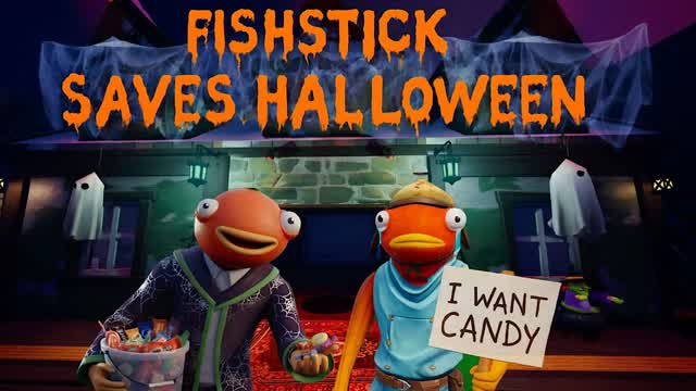 Fishstick Saves Halloween — Fortnite Creative map