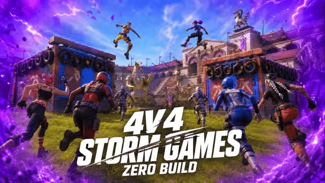 Zero Build Storm Games 4v4-1v1 — Fortnite Creative map