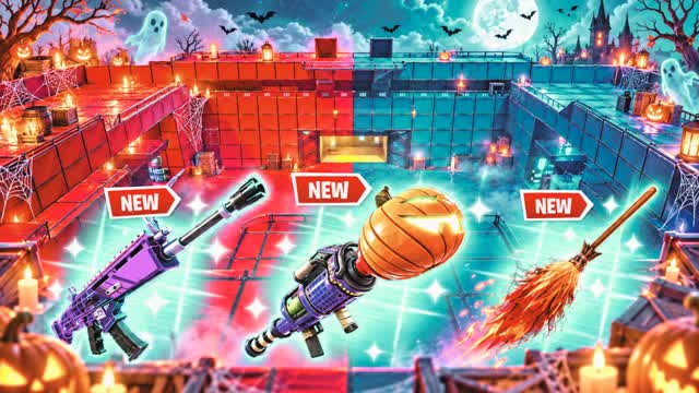 RED vs BLUE HALLOWEEN — Fortnite Creative map