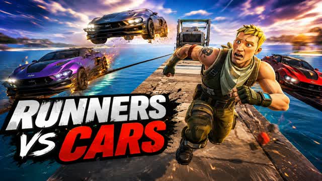 🏃 Runners vs Cars — Fortnite Creative map