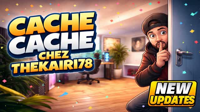 Cache Cache Chez Thekairi78 🍔 PROP HUNT — Fortnite Creative map cover art
