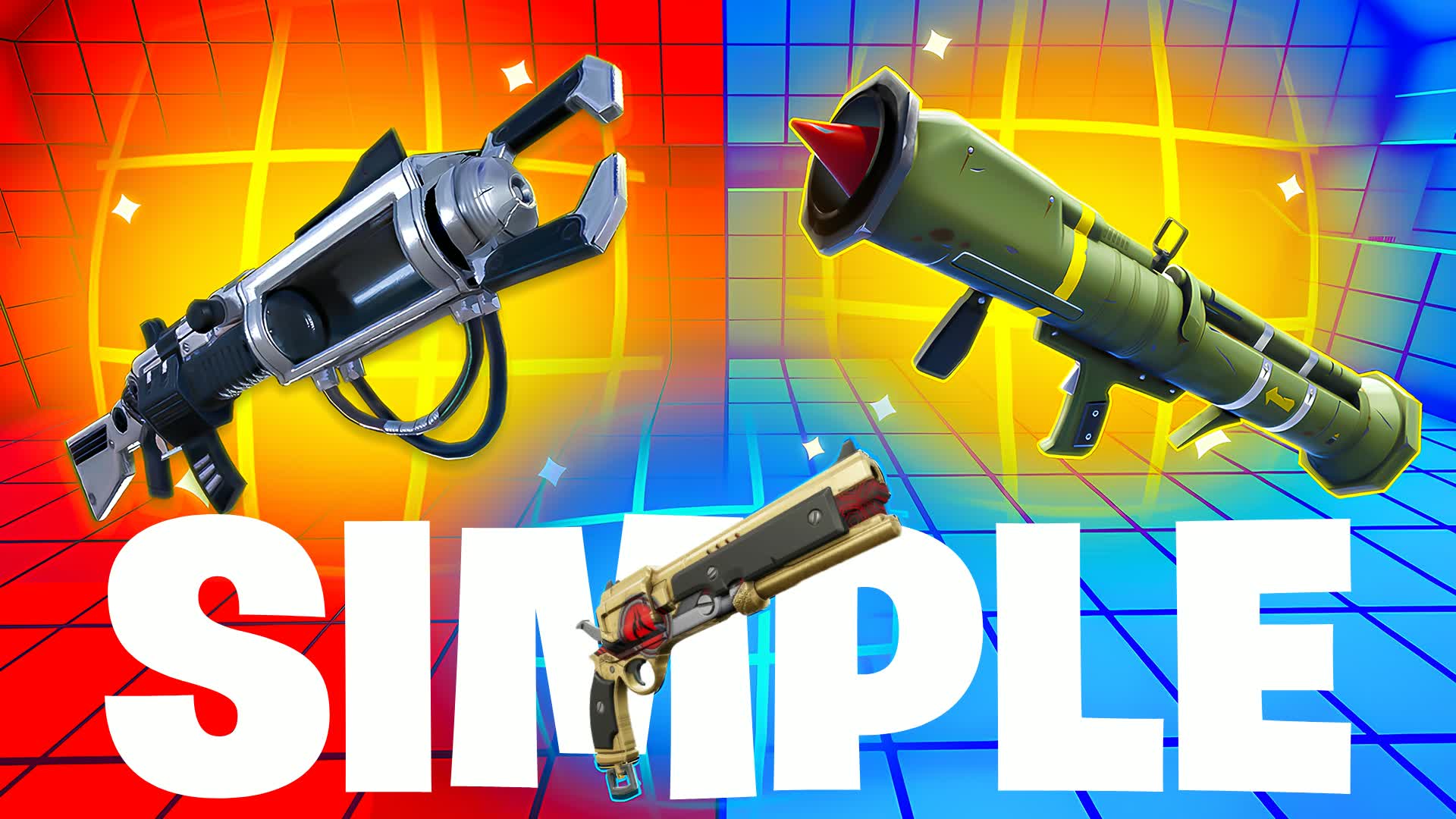 SIMPLE RED VS BLUE🔴🔵 PVP — Fortnite Creative map