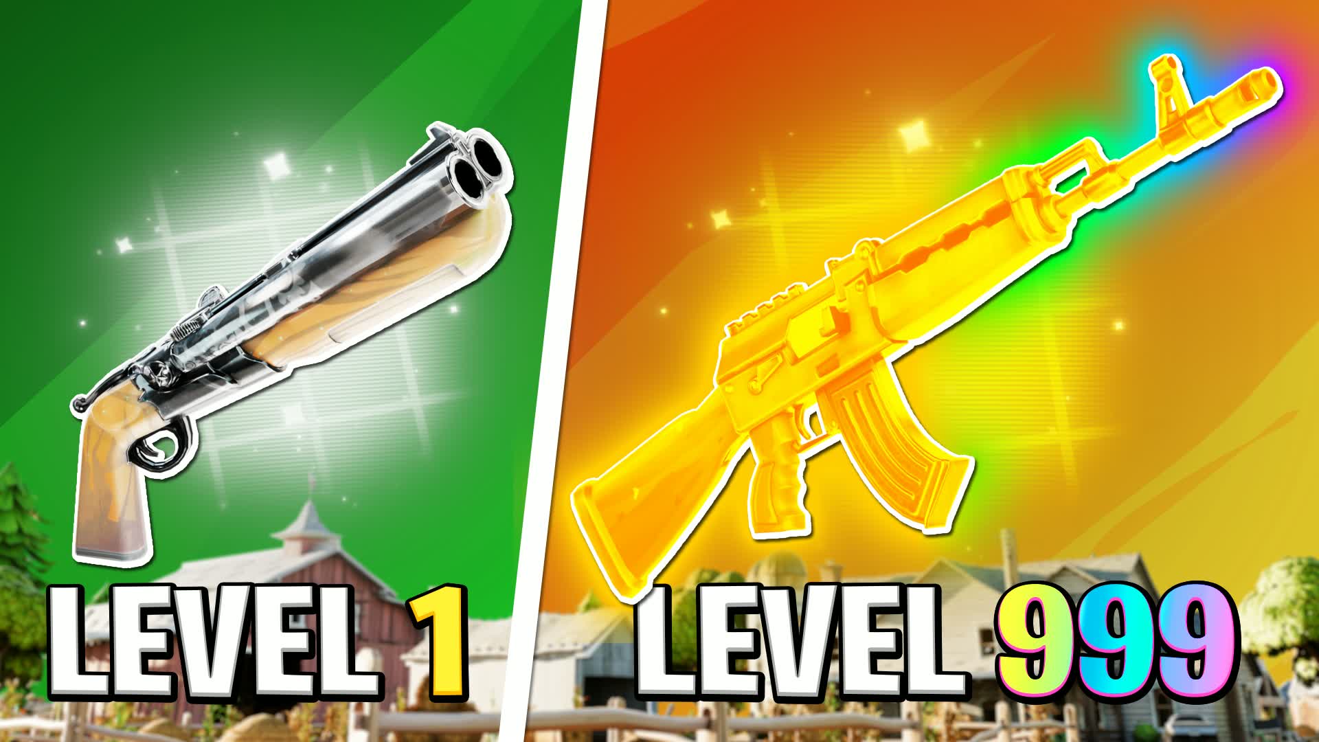 🚜FARM GUN GAME — Fortnite Creative map