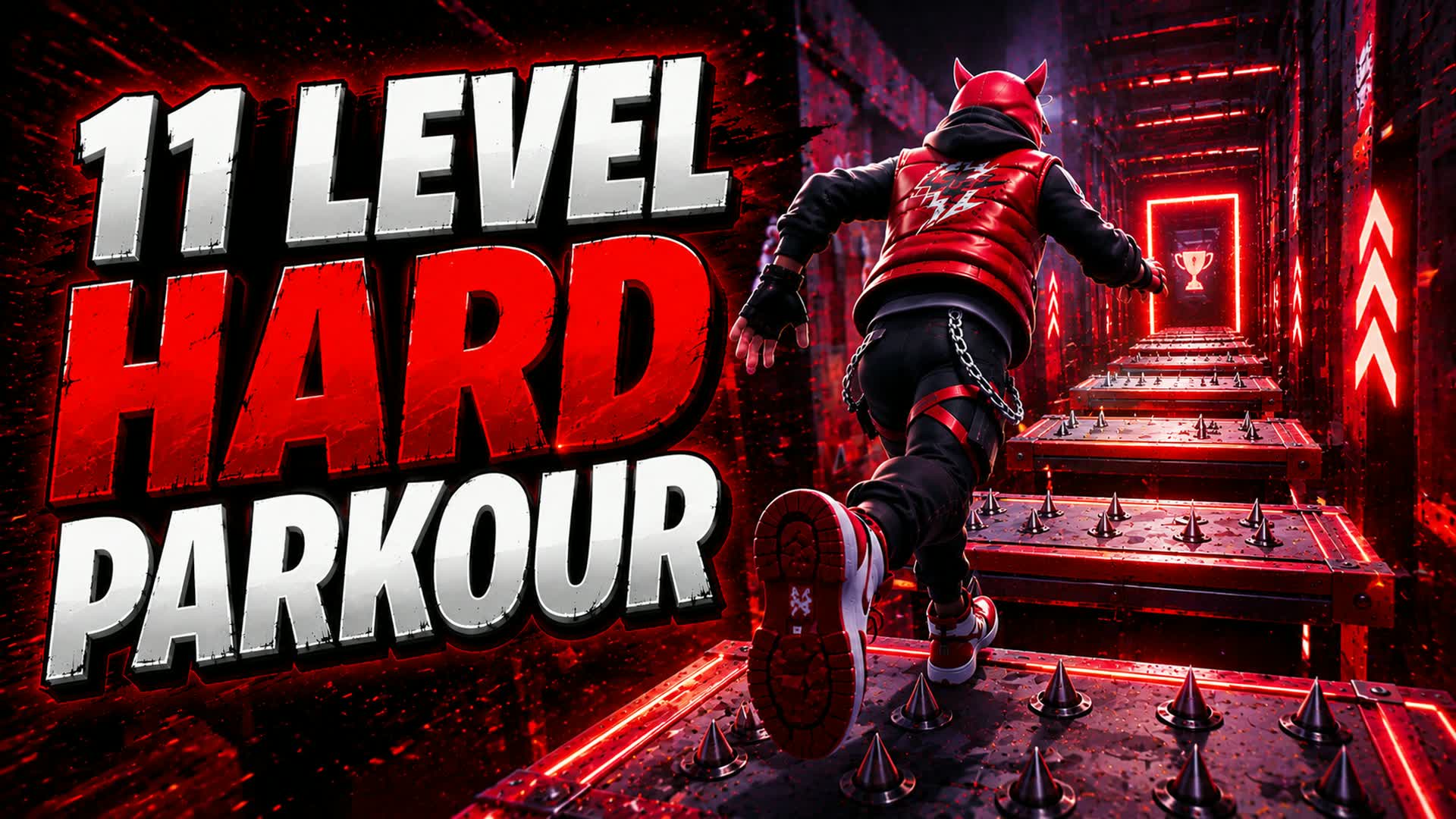11 Levels hard parkour β Fortnite Creative map
