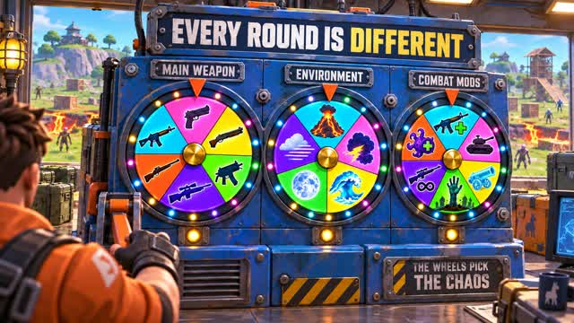 Chaos Wheels: Free For All — Fortnite Creative map