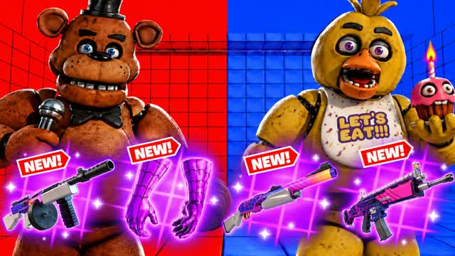 FNAF RVB RED VS BLUE 🔴🔵 — Fortnite Creative map