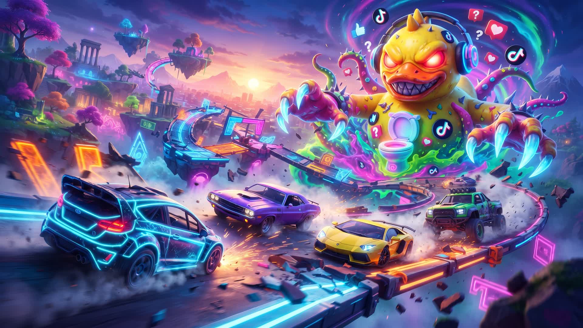 HyperDrive Skibidi Showdown — Fortnite Creative map