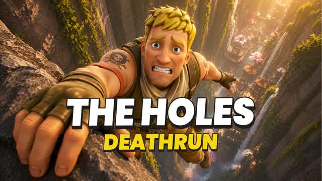 The Holes Deathrun — Fortnite Creative map cover art