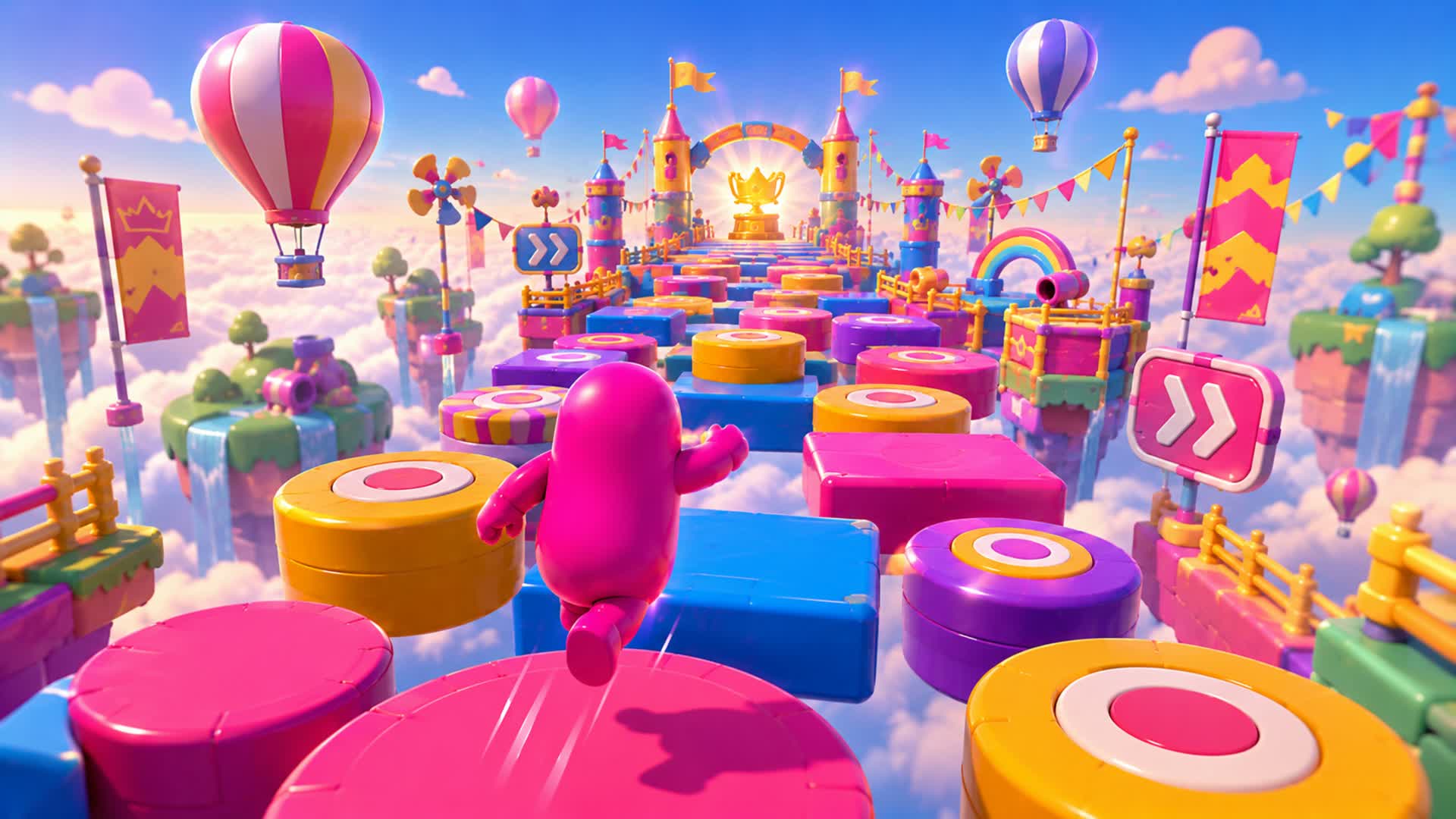 🌈FALL GUYS PARKOUR 100+ — Fortnite Creative map