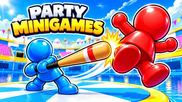 Party Minigames 🎉 [Pillars][Fun][Katoo] — Fortnite Creative map cover art