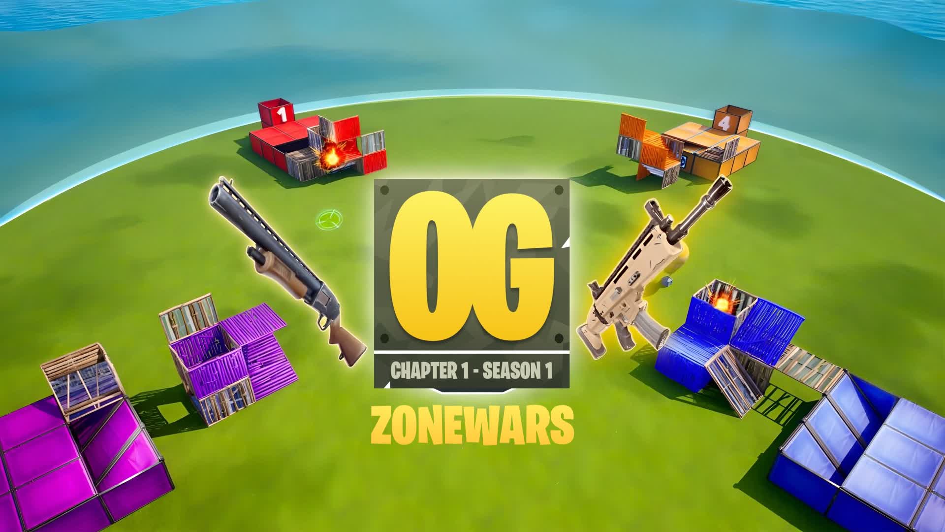 π ZONE WARS SEASON 1 - OG π β Fortnite Creative map