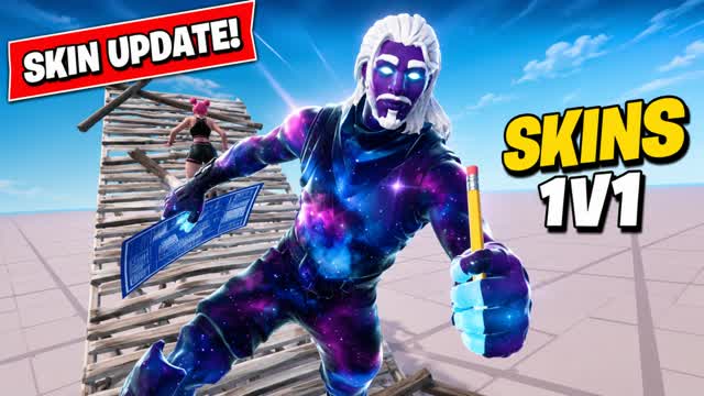 SKINS 1V1 BUILD FIGHT — Fortnite Creative map