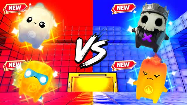 RED VS BLUE SUPER SPRITE ALL GUNS🔴🔵 — Fortnite Creative map