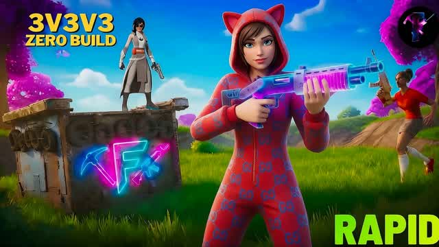 3V3V3 Zero Build 💎 — Fortnite Creative map